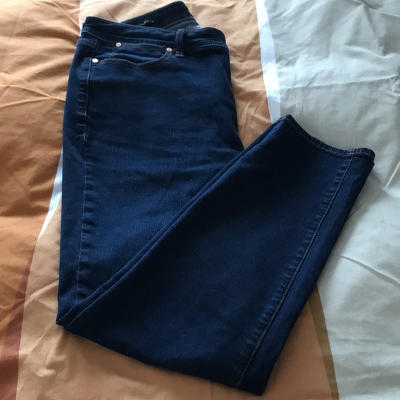 Talbots dark wash slim ankle jean - Picture 9 of 10